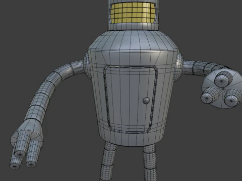 Robot Bender 3D Model