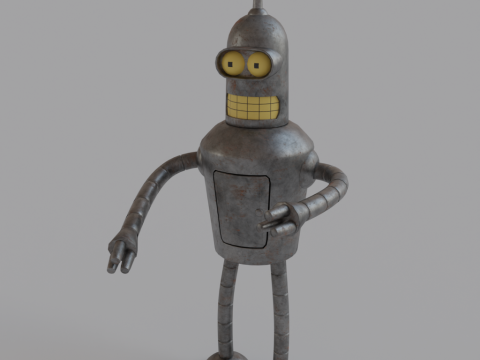 Robot Bender from Futurama 3D Model