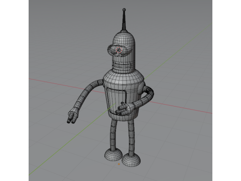 Robot Bender from Futurama 3D 模型