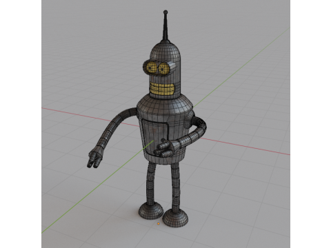 Robot Bender from Futurama 3D 模型