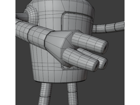 Robot Bender from Futurama 3D 模型