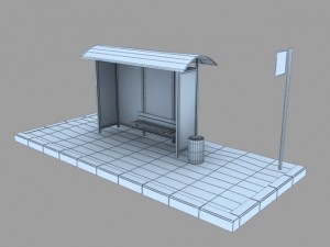 bus stop 3D Model