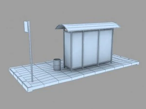 bus stop 3D Model