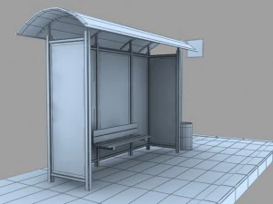 bus stop 3D Model