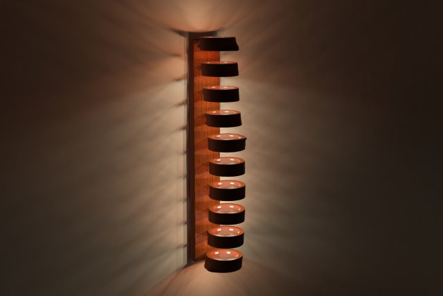 wooden wall light 3D Model .c4d .max .obj .3ds .fbx .stl .blend 