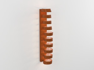 wooden wall light 3D Model
