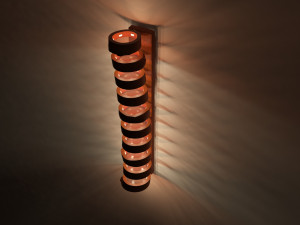 wooden wall light 3D Model