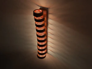 wooden wall light 3D Model