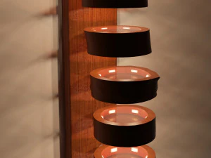 wooden wall light 3D Model