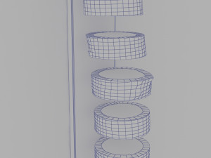 wooden wall light 3D Model