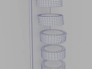 wooden wall light 3D Model