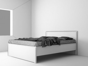 brusali bed 3D 模型