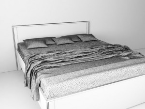 brusali bed 3D 模型