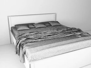 lit de brusali Modèle 3D