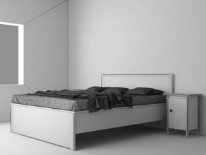 brusali bedroom set 3Dモデル