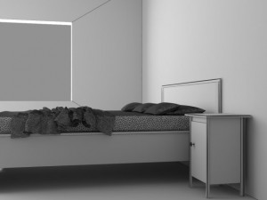 brusali bedroom set 3Dモデル