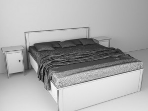 brusali bedroom set 3Dモデル