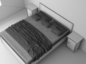 brusali bedroom set 3Dモデル