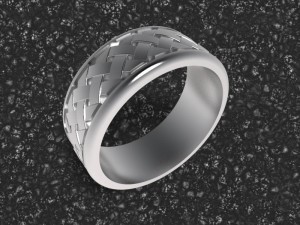 gold silver rings 3D Model