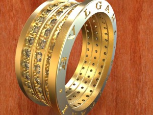 gold ring Modelo 3D