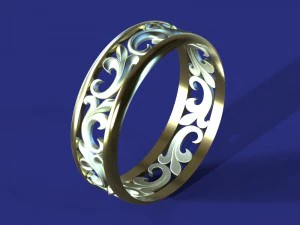 pierścionek zaręczynowy Model 3D