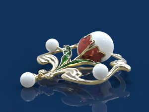 bouquet pendant 3D Model
