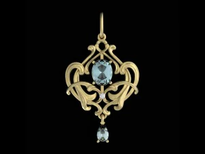 pendentif vintage Modèle 3D