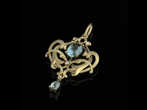 vintage pendant 3D Model