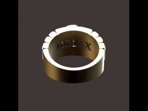 mens ring with diamonds Modèle 3D