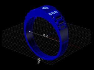 mens ring Model 3D