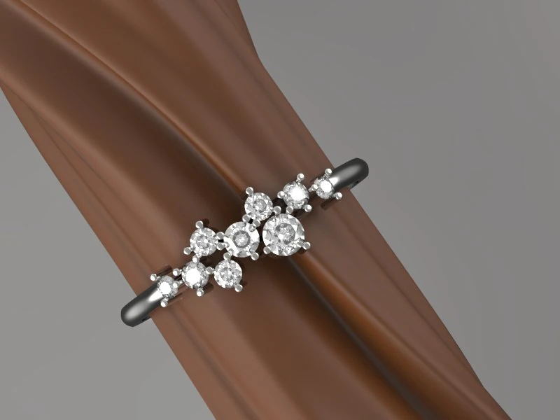 हीरे जड़ित सोने की अंगूठी 3D मॉडल .c4d .max .obj .3ds .fbx .stl .blend 