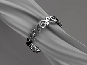 anello d'oro Modello 3D