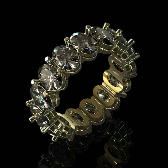 stylish diamond ring Model 3D .c4d .max .obj .3ds .fbx .stl .blend 