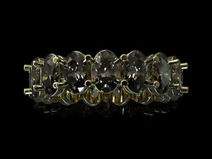 stylish diamond ring 3D Model