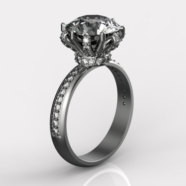 stylish diamond ring 3Dモデル .c4d .max .obj .3ds .fbx .stl .blend