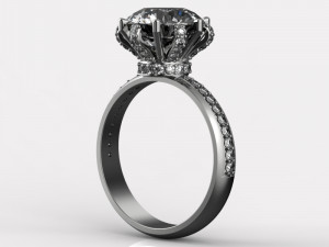 stylish diamond ring 3Dモデル
