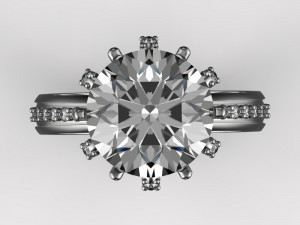 stylish diamond ring 3Dモデル