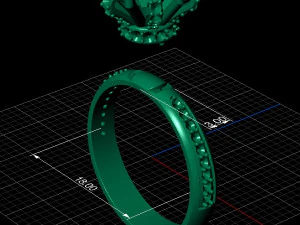 stylish diamond ring 3D Model