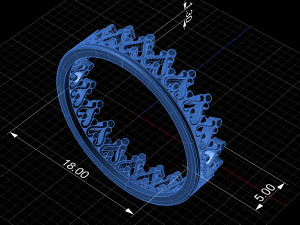 gold ring 3D Модель