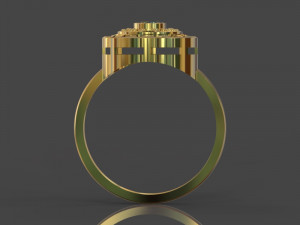 gold ring Modèle 3D