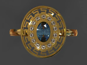 gold ring 3D Model