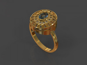 gold ring Modèle 3D