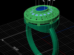 gold ring Modèle 3D