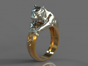 gold ring Model 3D