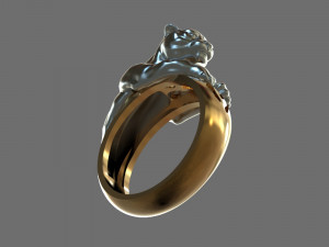 gold ring Model 3D