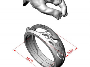 gold ring Model 3D