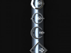 minimalist rings Modelo 3D