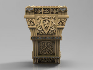 Gold ring St George 3D मॉडल
