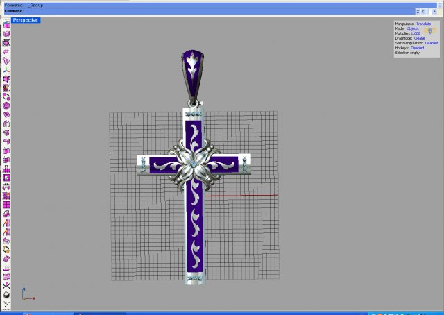 pectoral cross 3D मॉडल .c4d .max .obj .3ds .fbx .stl .blend 