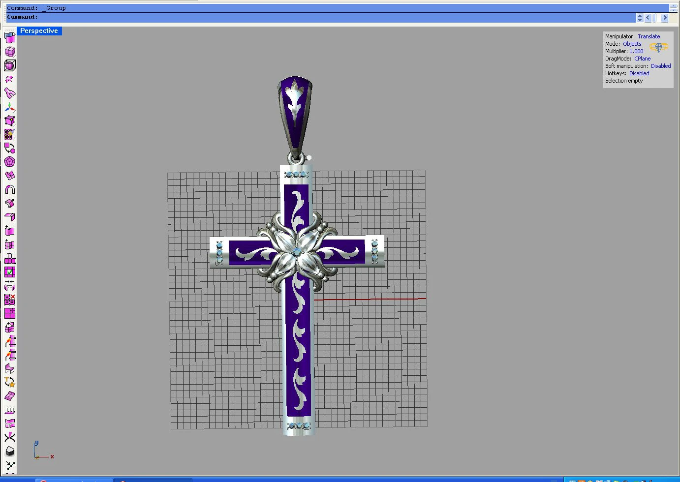 croce pettorale Modello 3D .c4d .max .obj .3ds .fbx .stl .blend 
